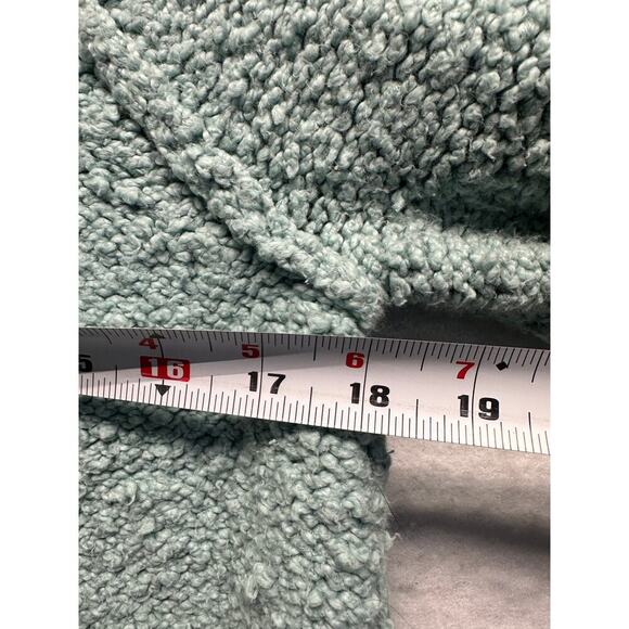 Anthropologie Moth Juliette Raglan Chunky Knit Turtleneck Sweater Mint Boho M - Picture 4 of 7